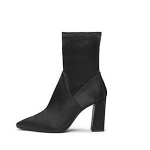 Aerosole Password Booties, Black, Size 7.5
